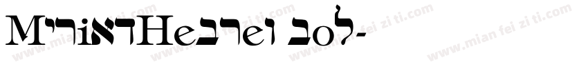 MyriadHebrew bol字体转换